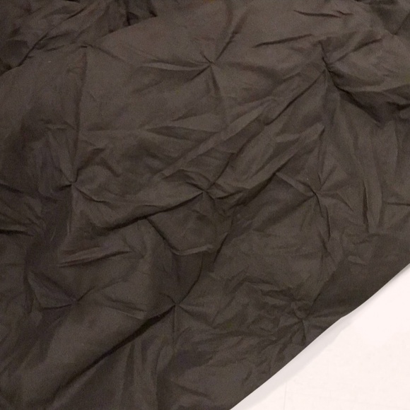 FULL Luxurious Comforter Pintucked Pleat Comforter Dark Gray/Charcoal FULL - Picture 3 of 4